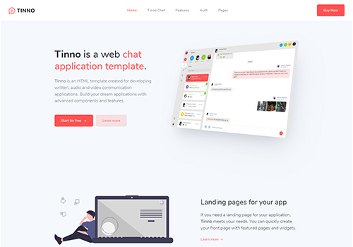 Tinno Landing Page
