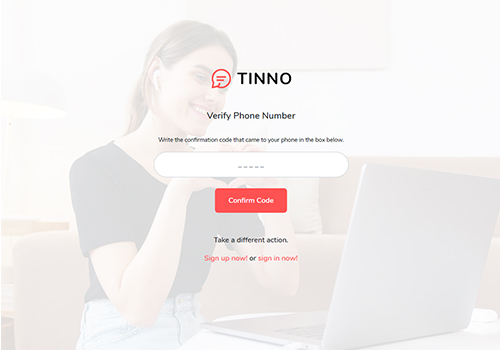 Tinno Phone number verification