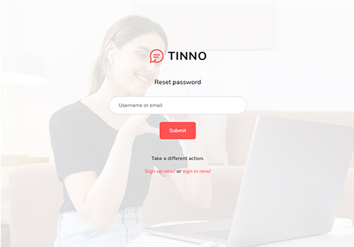 Tinno Reset Password